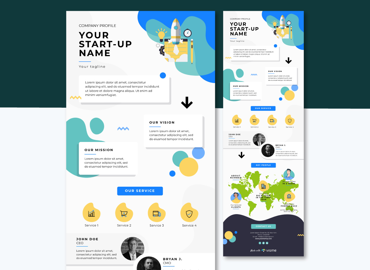 Company Profile Infographic Template