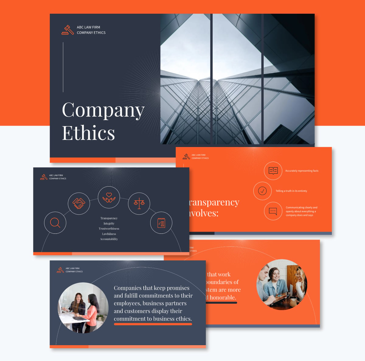 presentation slides - company ethics presentation template visme