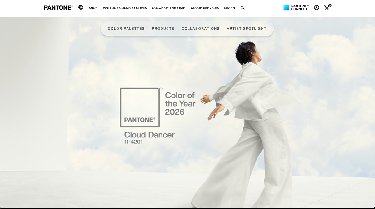 Pantone Color of the Year 2026 - Cloud Dancer 11-1401