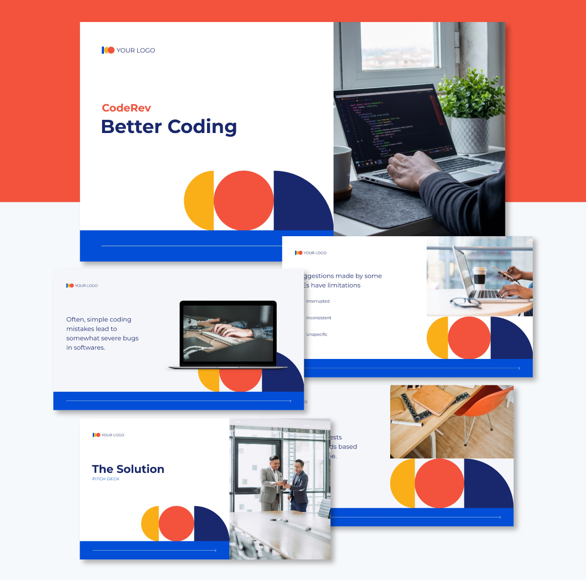 presentation slides - corporate tech pitch deck