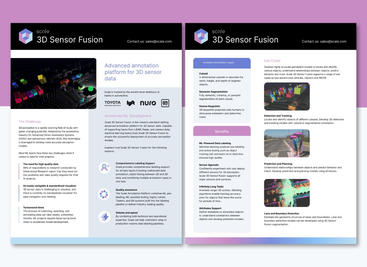 Scale 3D Fusion sales One-Pager