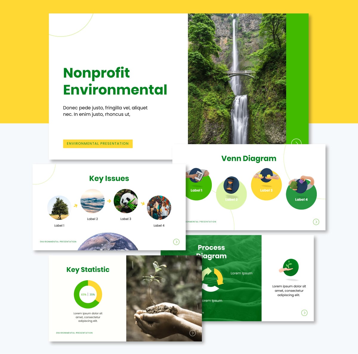 presentation slides - nonprofit environmental template visme
