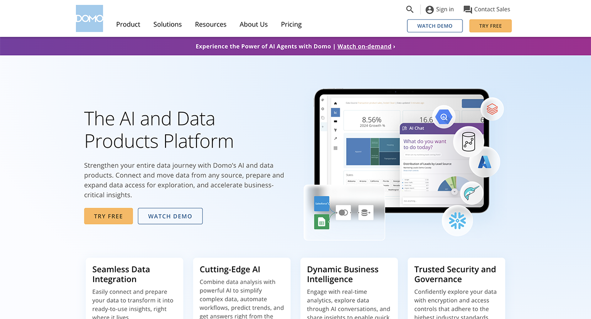 Domo Amazon Tableau Alternatives
