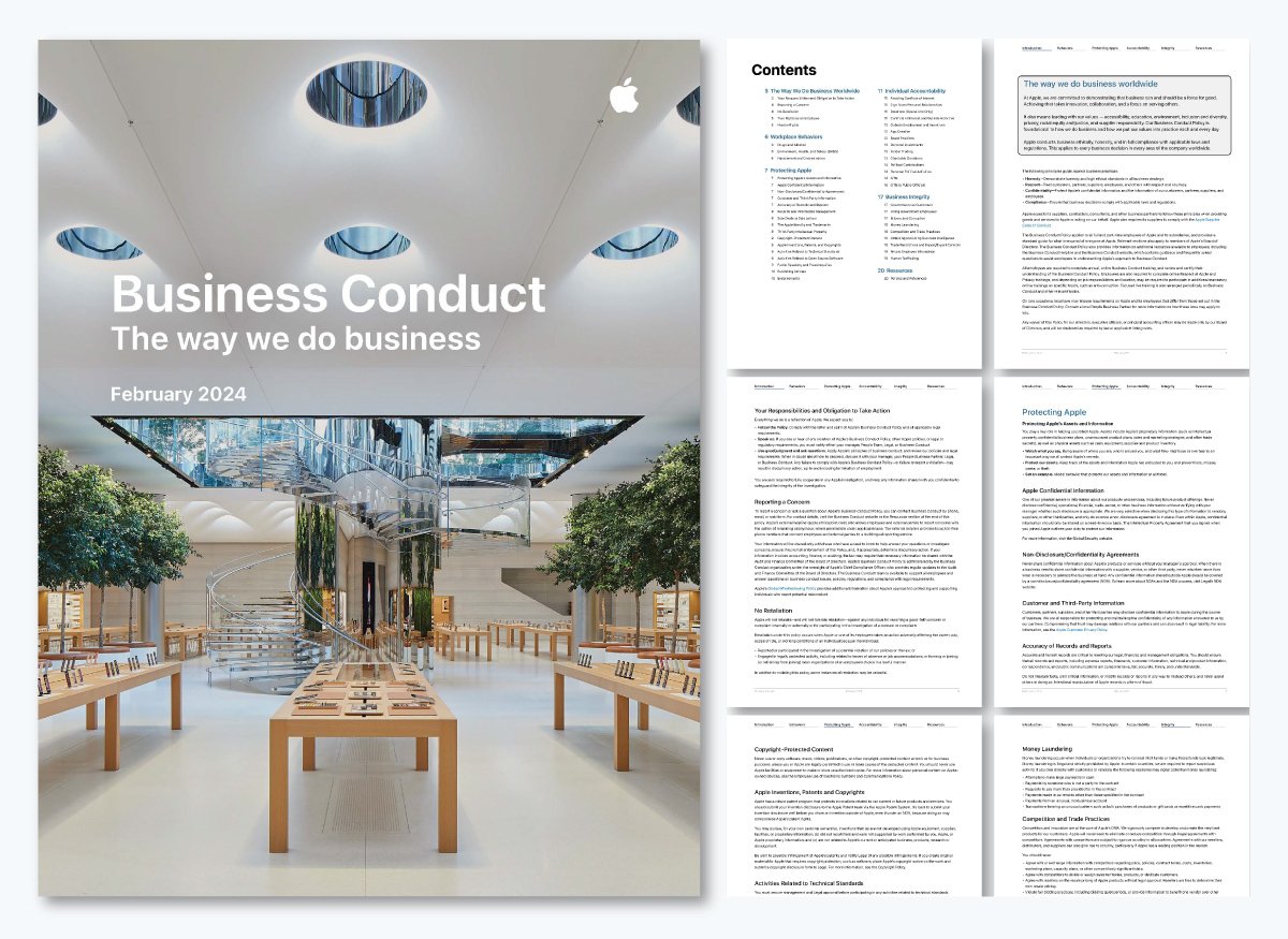 Employee handbook example - Apple