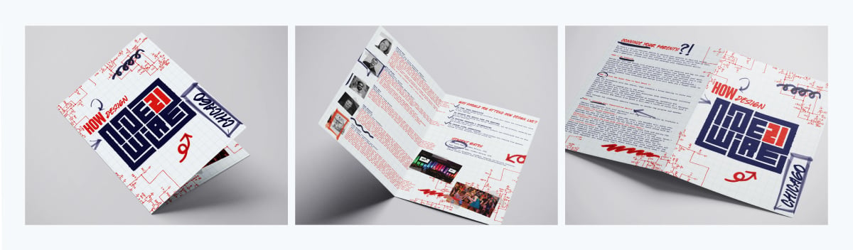bifold brochure from How Design, designed by Shae Taylor