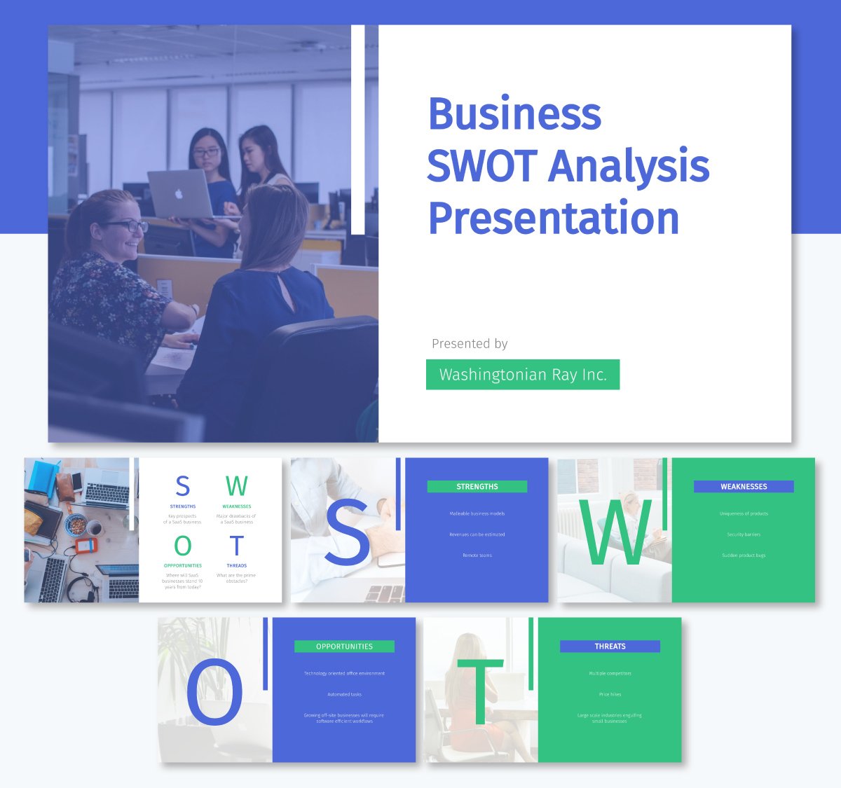 Business SWOT Analysis Presentation Template