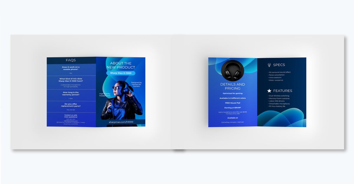 brochure examples and templates- Product Brochure Template