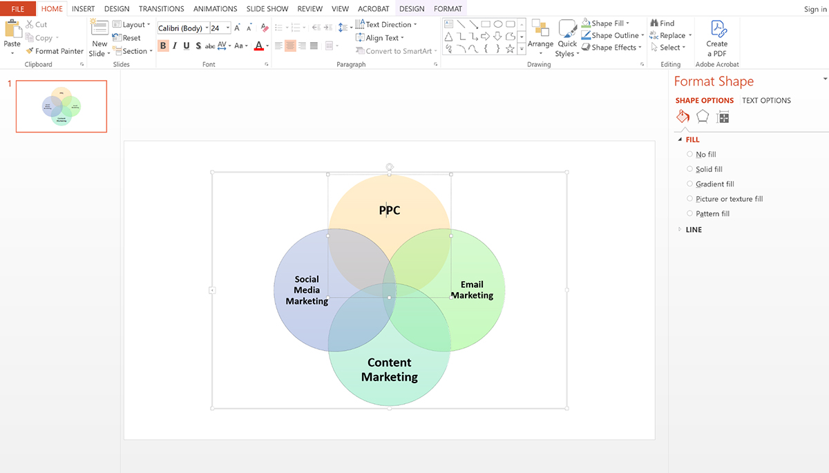 Adjust Text and Layout in powerPoint