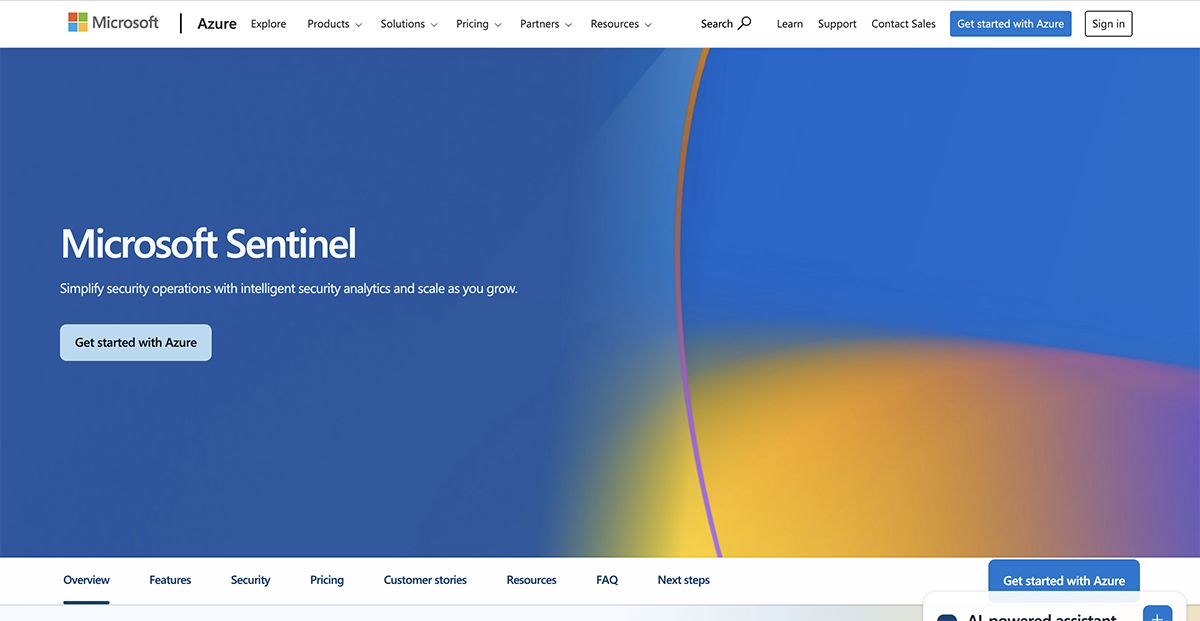 Microsoft Sentinel SOAR platform tool