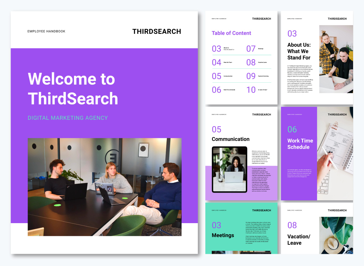 Digital Agency Employee Handbook Template