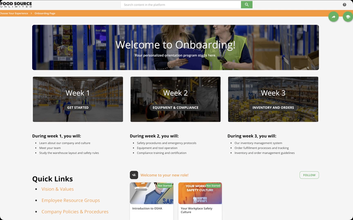 Best Interactive Training Software - docebo dashboard