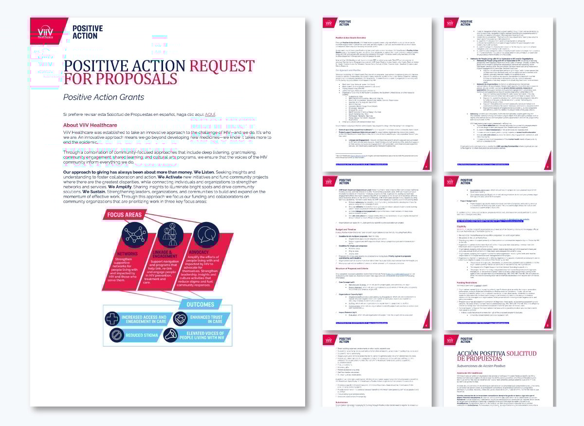 Healthcare RFP Examples - ViiV Healthcare