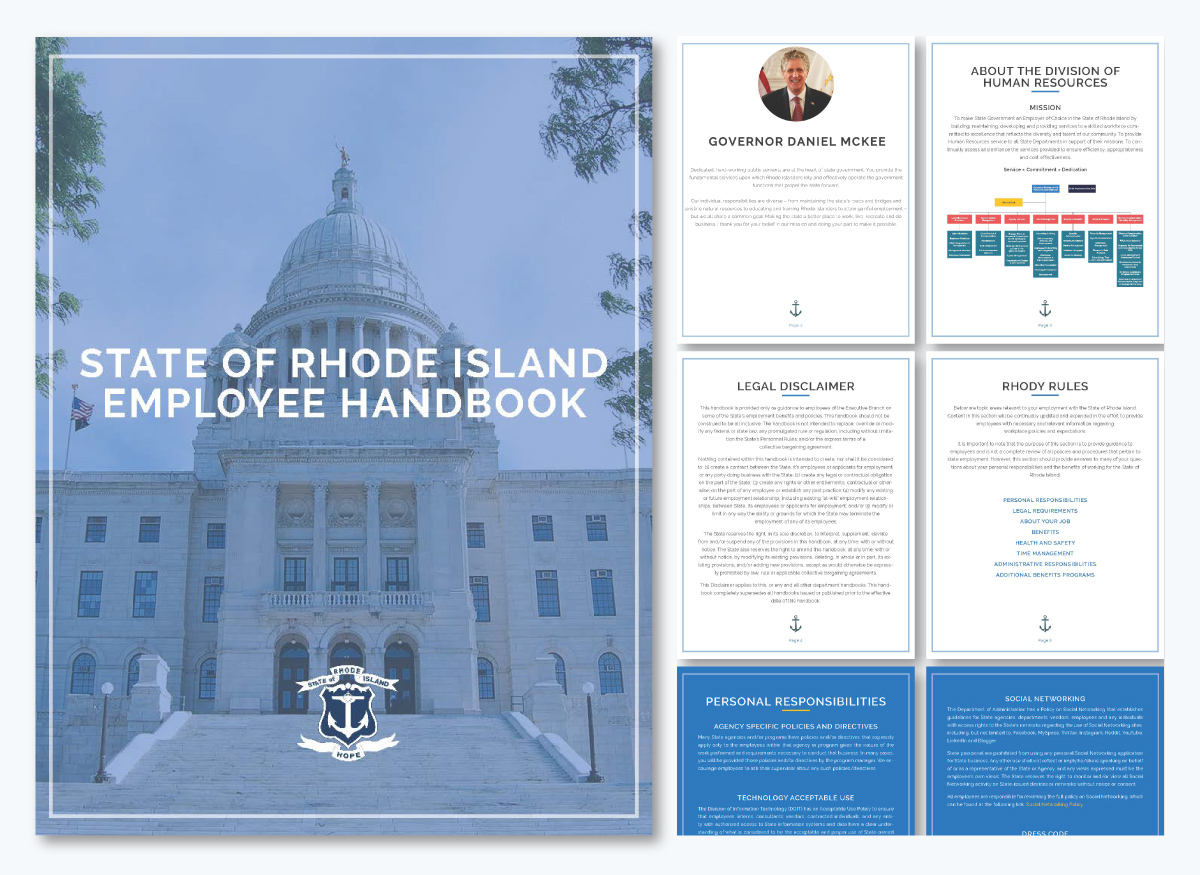 Employee handbook example - State of Rhode Island