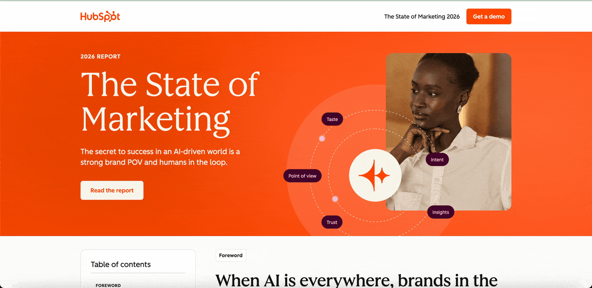 Interactive Reports from HubSpot