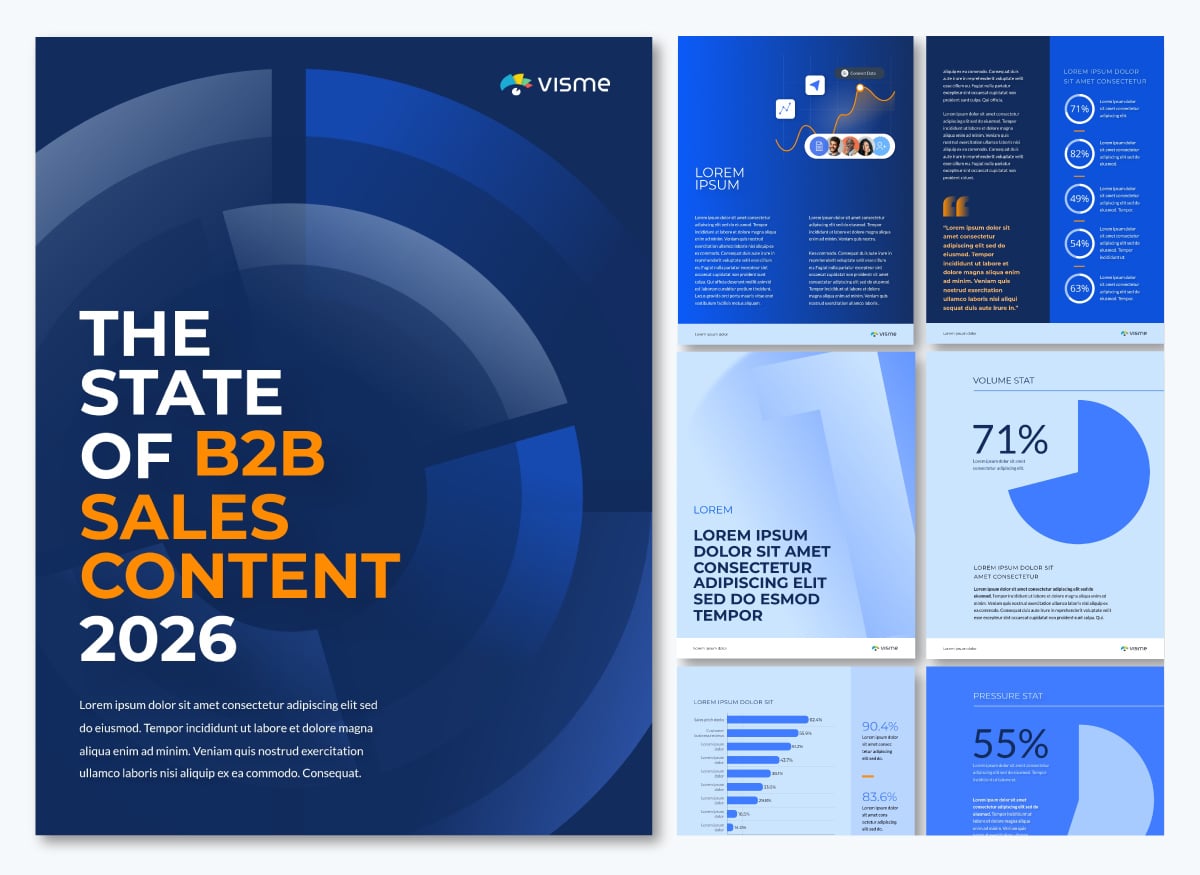 business report templates - The State of B2B Sales Content Benchmark Report 
