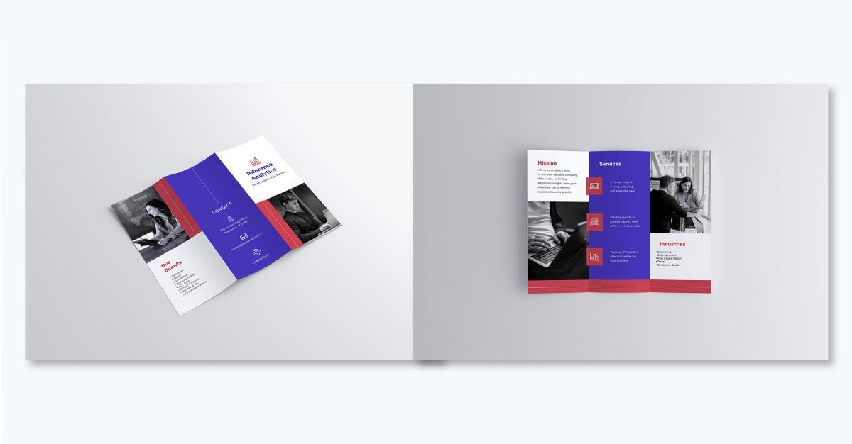 brochure examples and templates - Data Analytics Services Brochure Template
