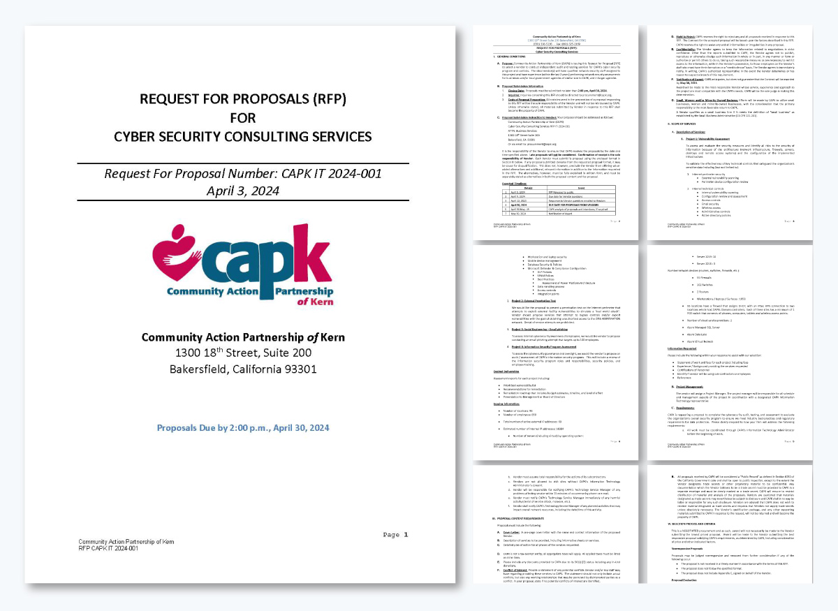 Technology RFP Examples - CAPK 