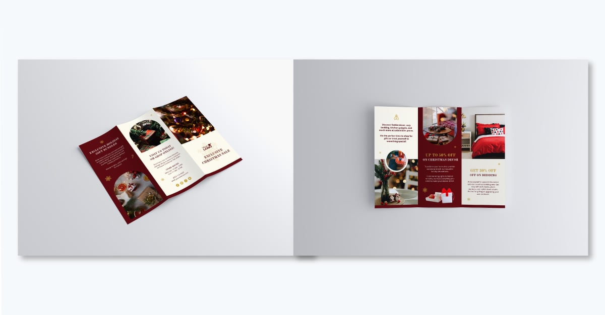 brochure examples and templates -Holiday Sales Brochure Template
