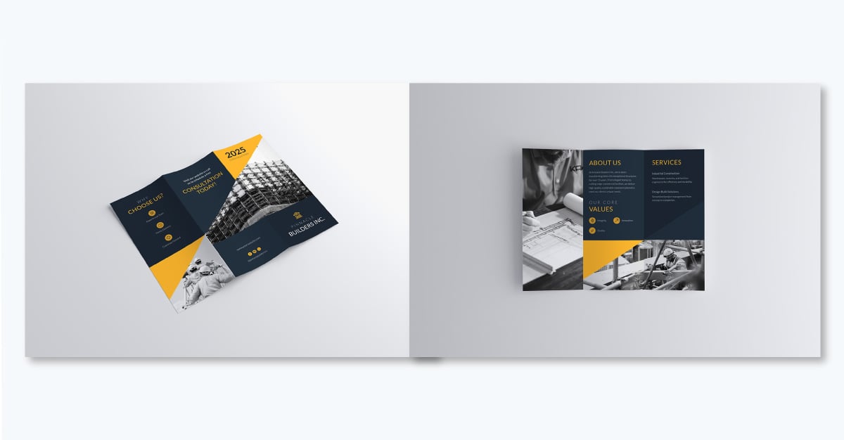 brochure examples and templates - Construction Brochure Design