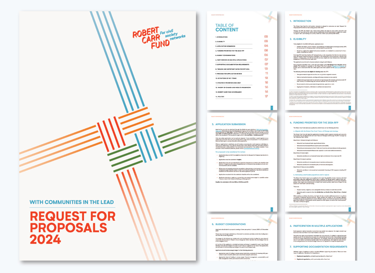 Non-Profit RFP Examples - Robert Carr Fund for Civil Society Networks