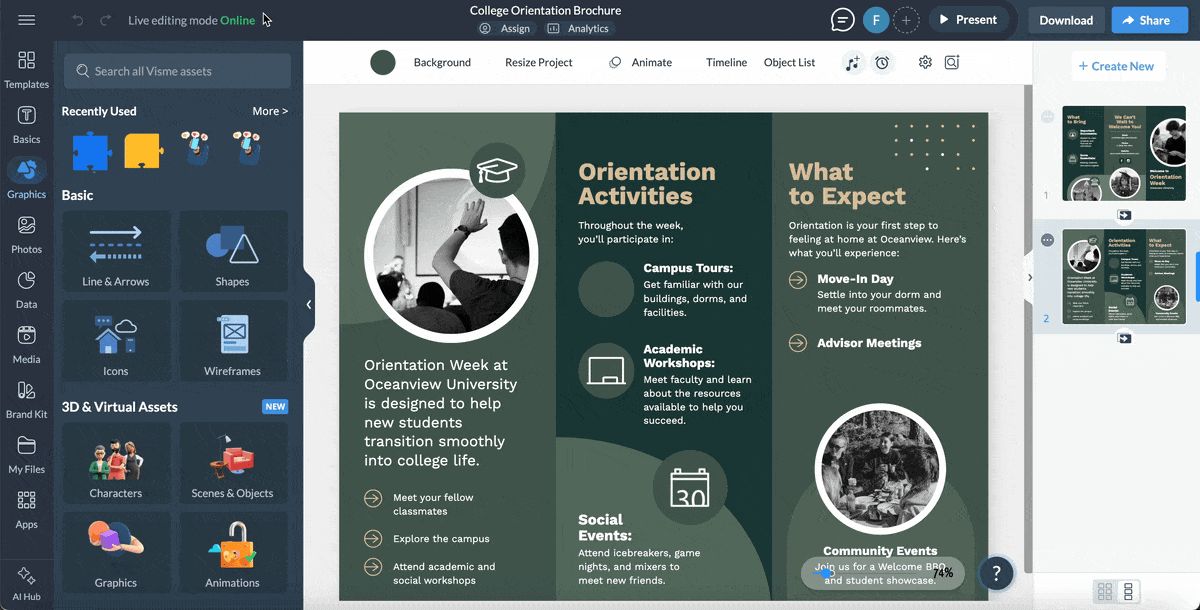 brochure examples and templates - select graphics, visuals and images 