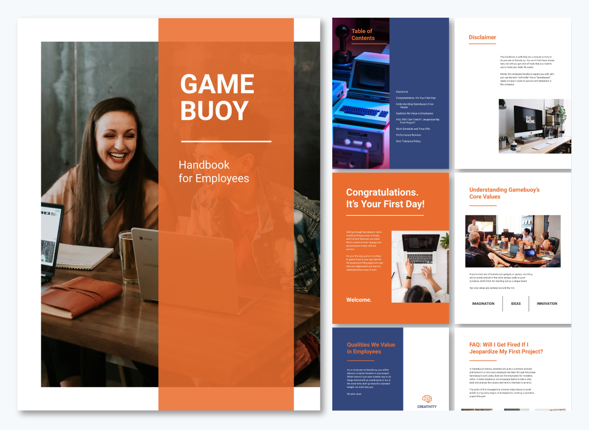 Game Development Employee Handbook Template