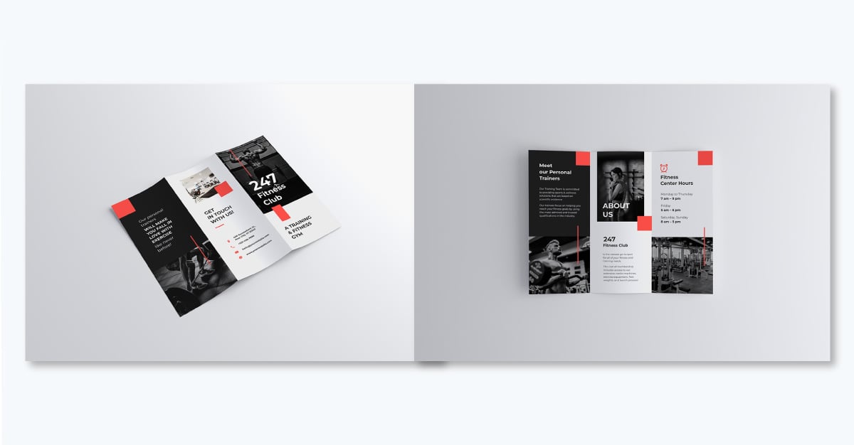 brochure examples and templates- Gym Brochure Template