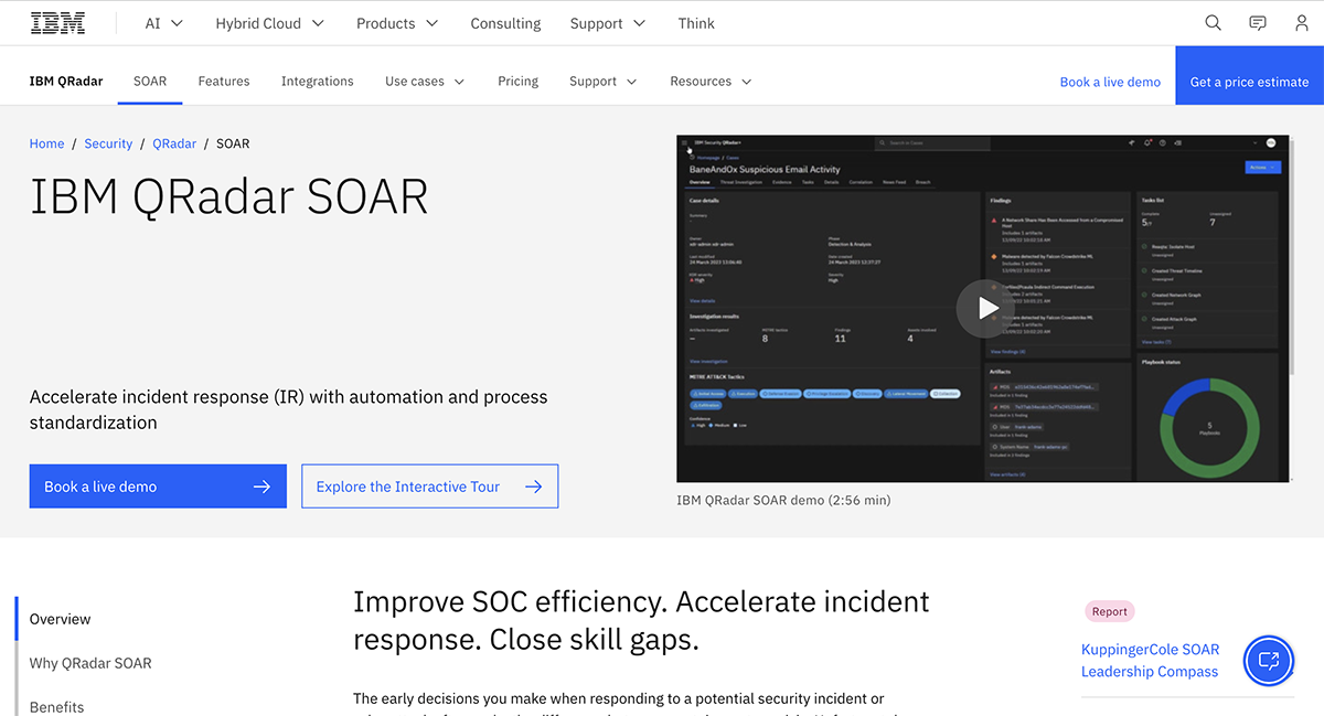 IBM QRadar SOAR(formerly Resilient)