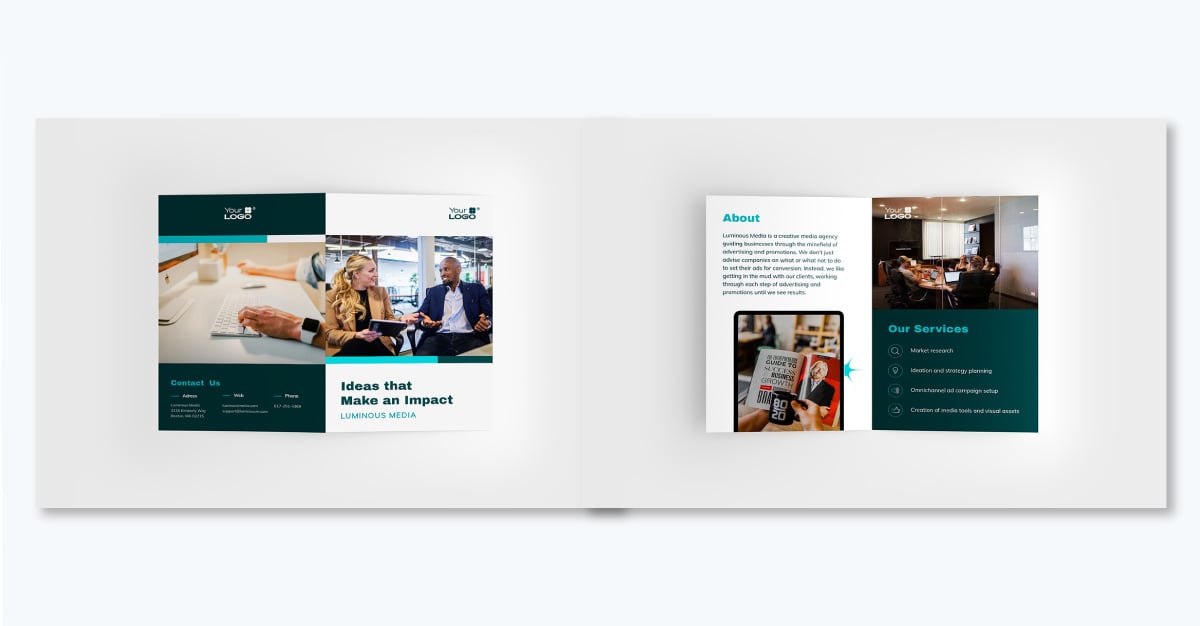 brochure examples and templates- Media Agency Brochure Template