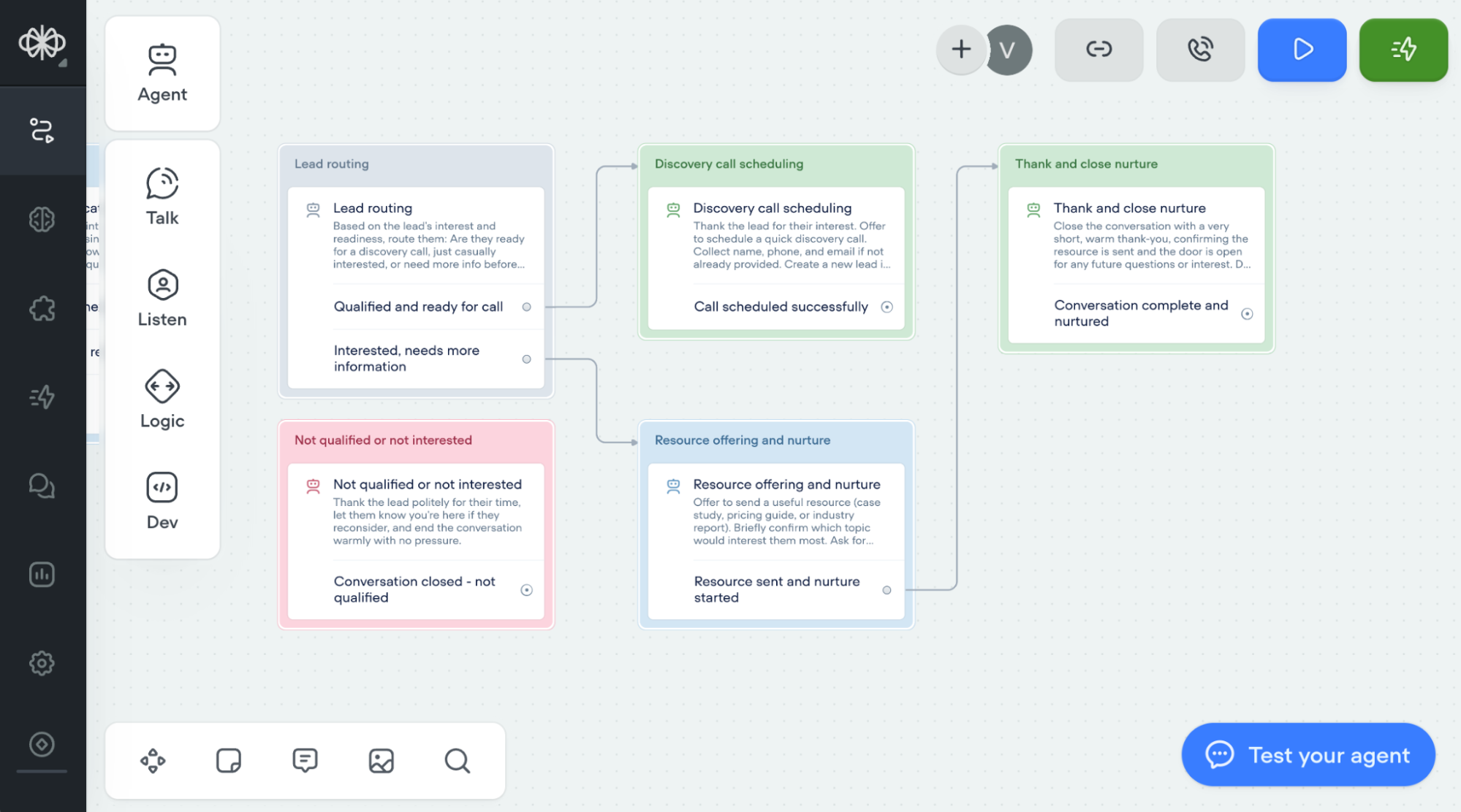  AI agent platform Voiceflow