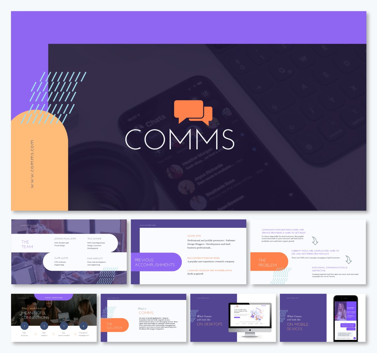 Communication Tool Pitch Deck Template- Venture Capital Pitch Deck
