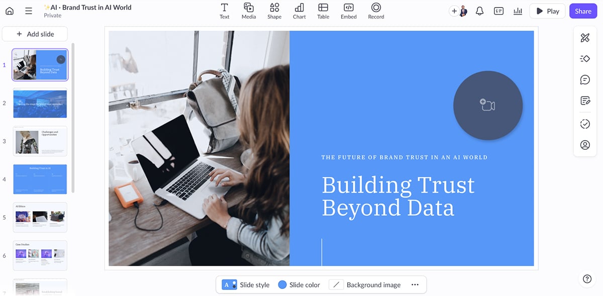 Powerpoint alternatives - Pitch
