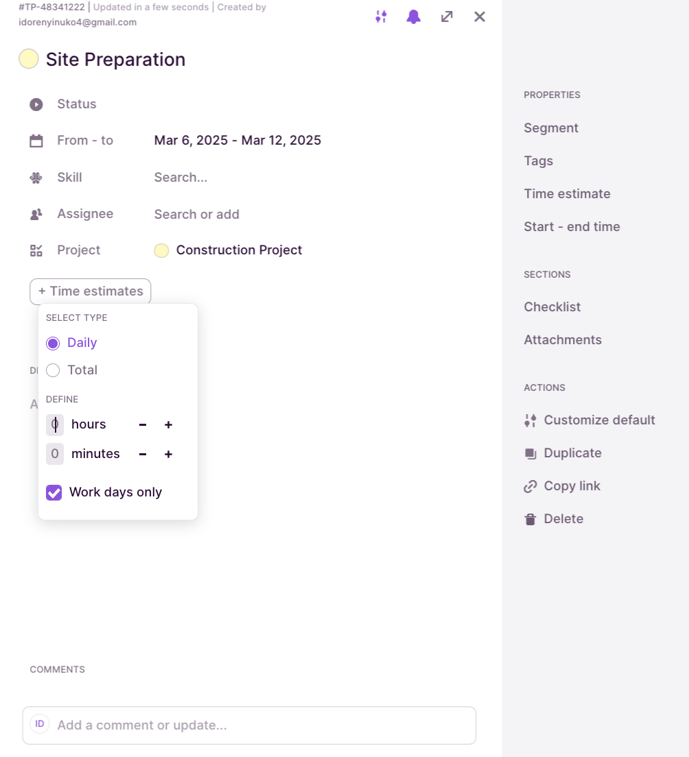 Toggl Plan Gantt Chart