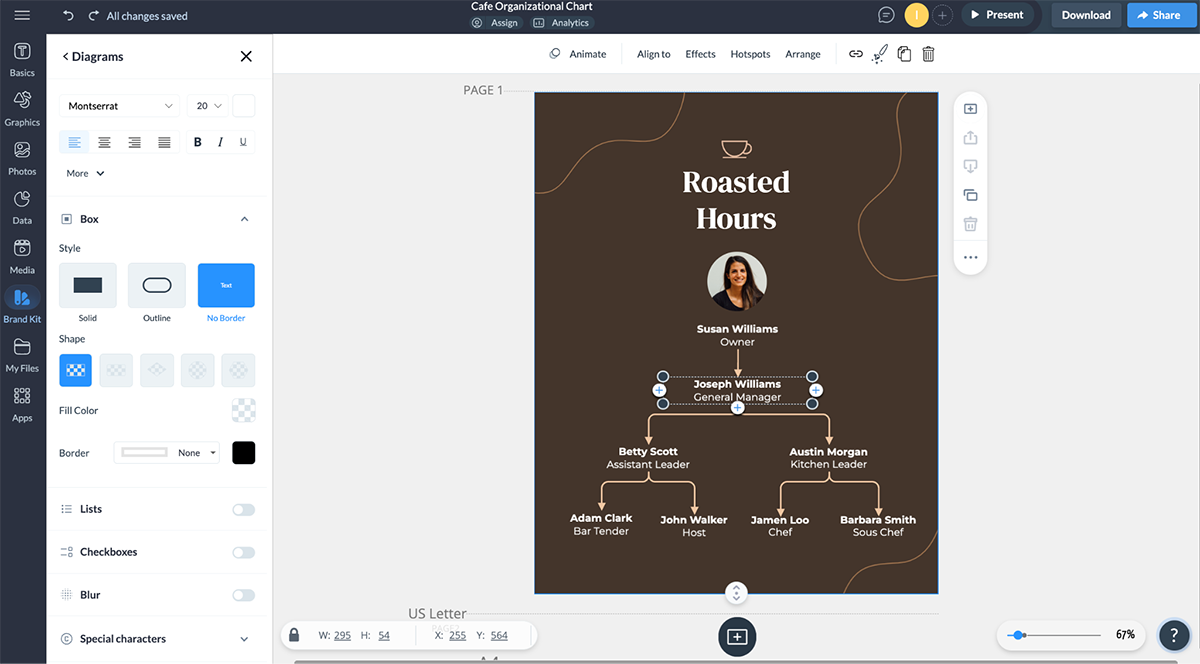 How to Make a Hierarchy Chart in Visme