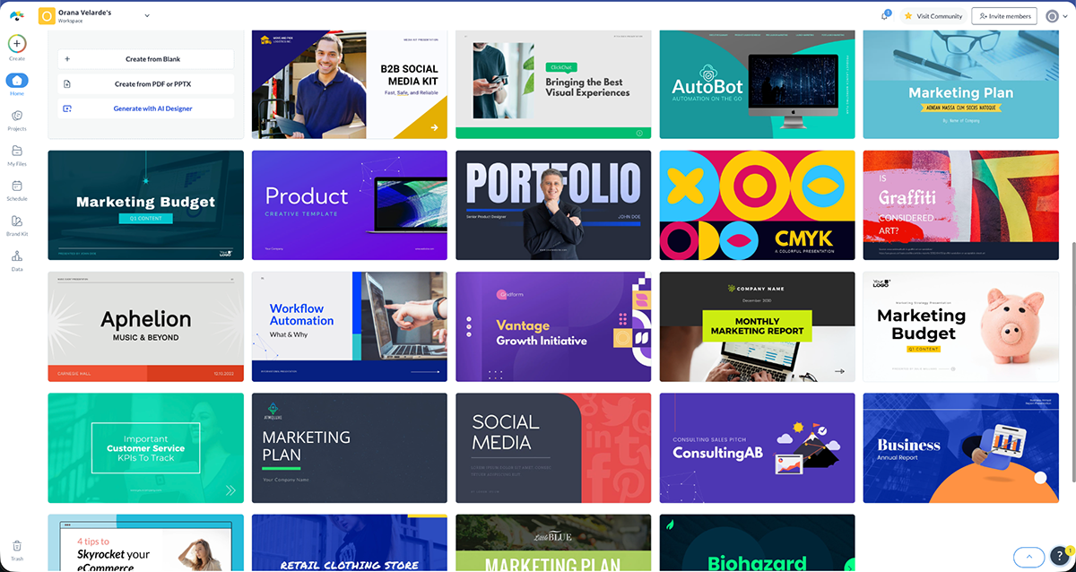 Visme vs. Beautiful.ai: Where Should You Create Your Next Presentation? - Visme's templates