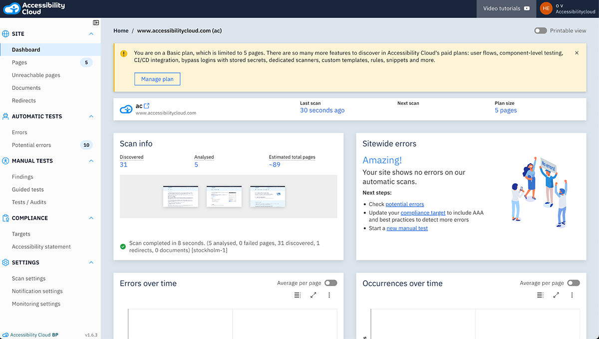 accessibility software - Accessibility Cloud