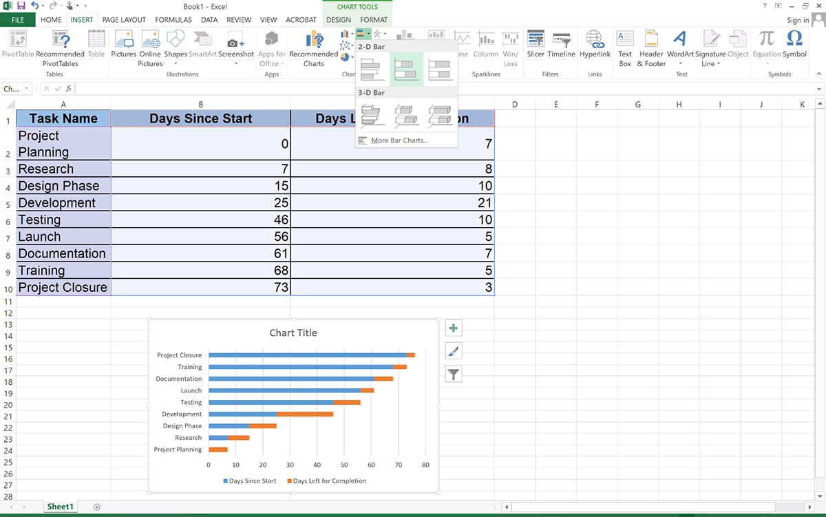 Stacked Bar Chart Excel