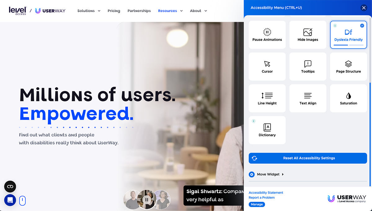 accessibility software - User Way