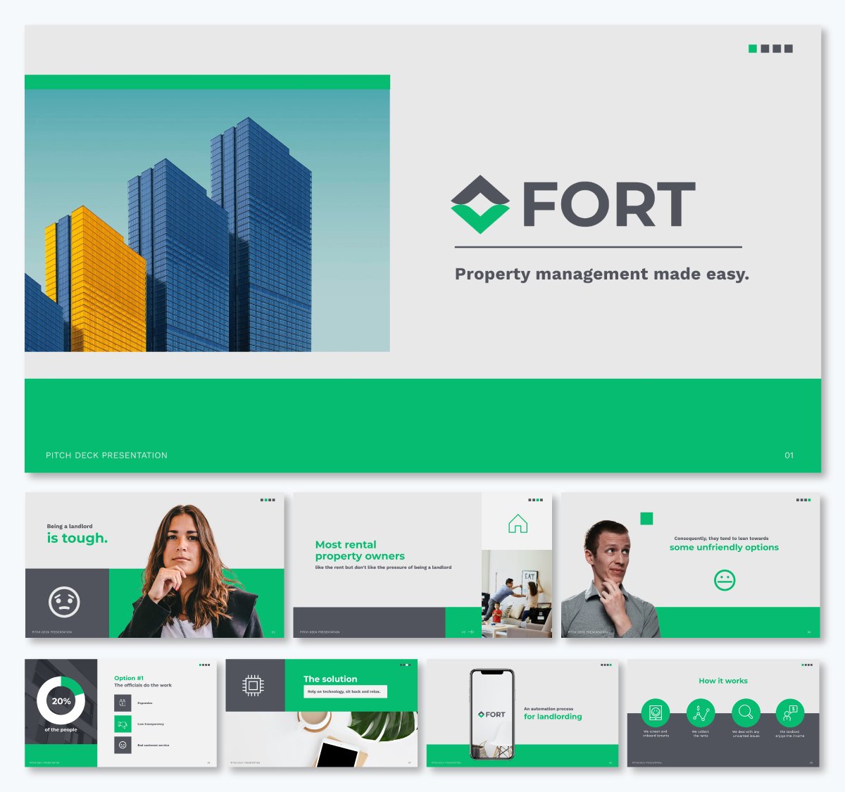 Venture Capital Pitch Deck- Data Company Pitch Deck Template - Real Estate Pitch Deck Template