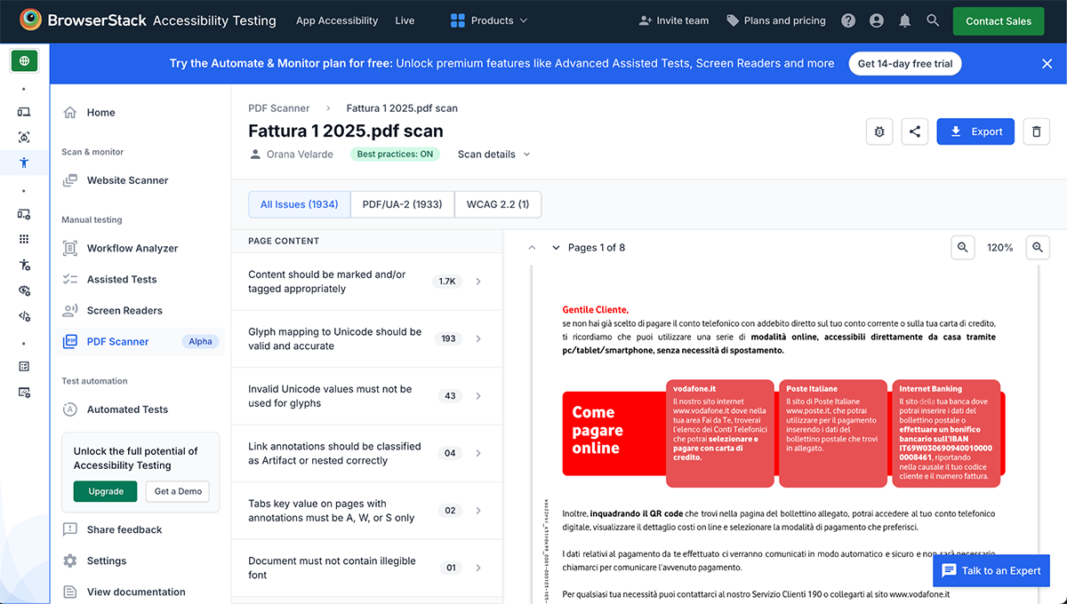 accessibility software - Browserstack