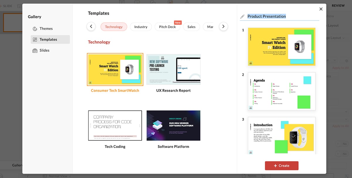 Powerpoint alternatives - Zoho Show