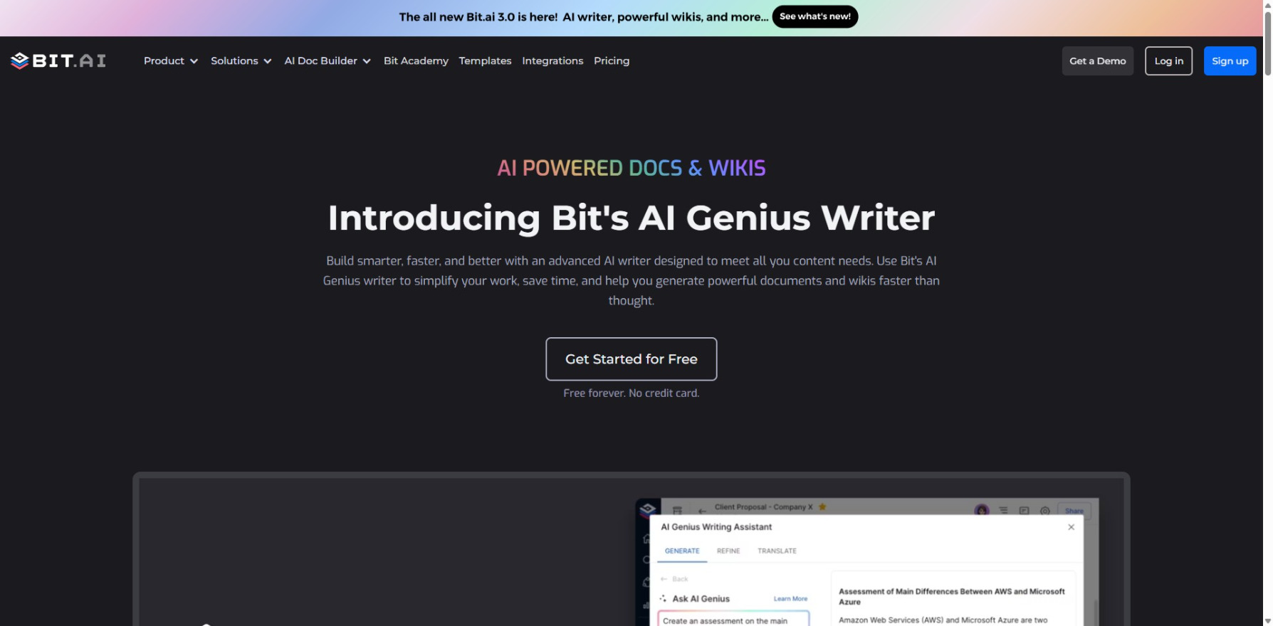 Bit's AI Genius writer