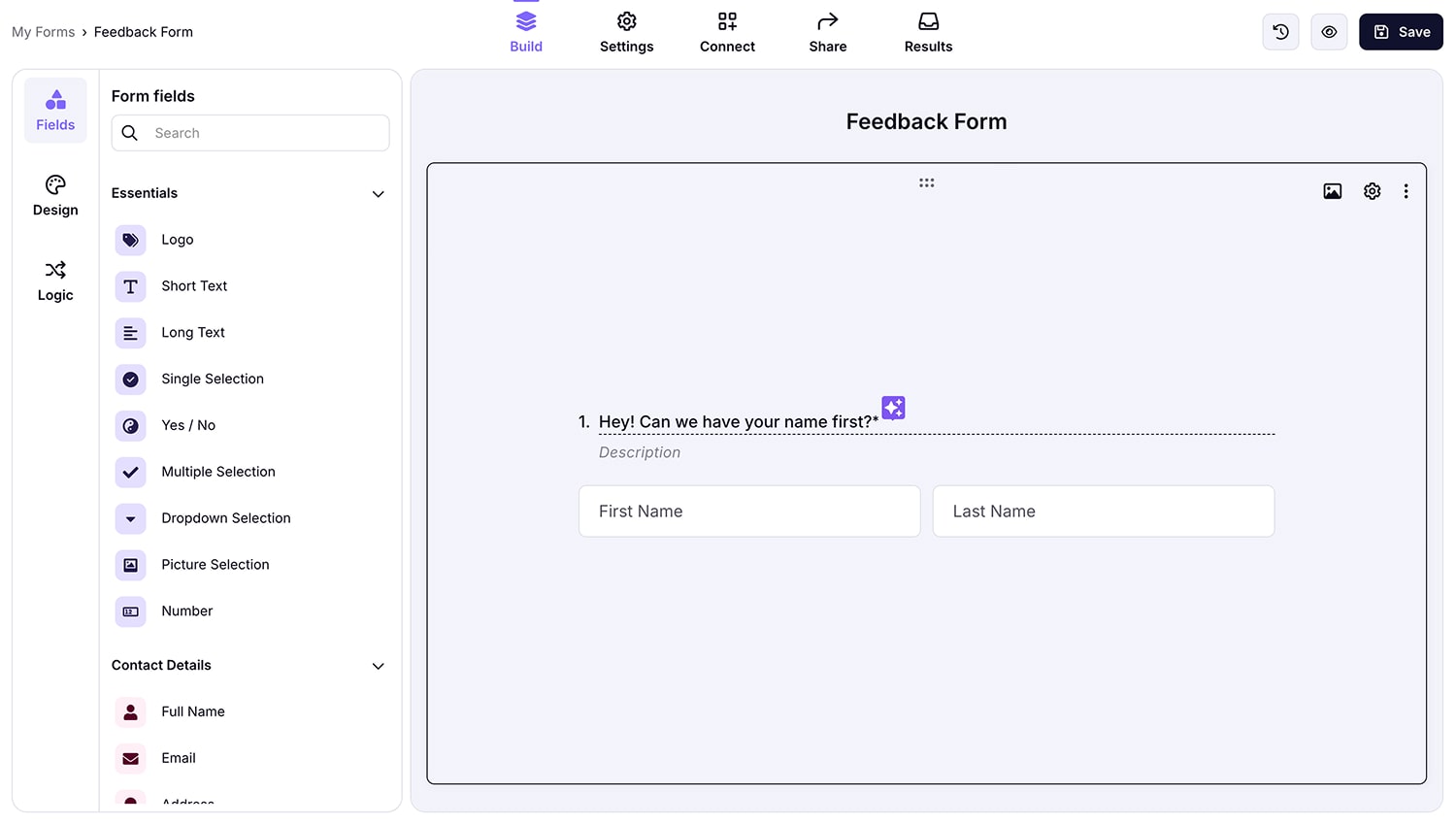 forms.app interface
