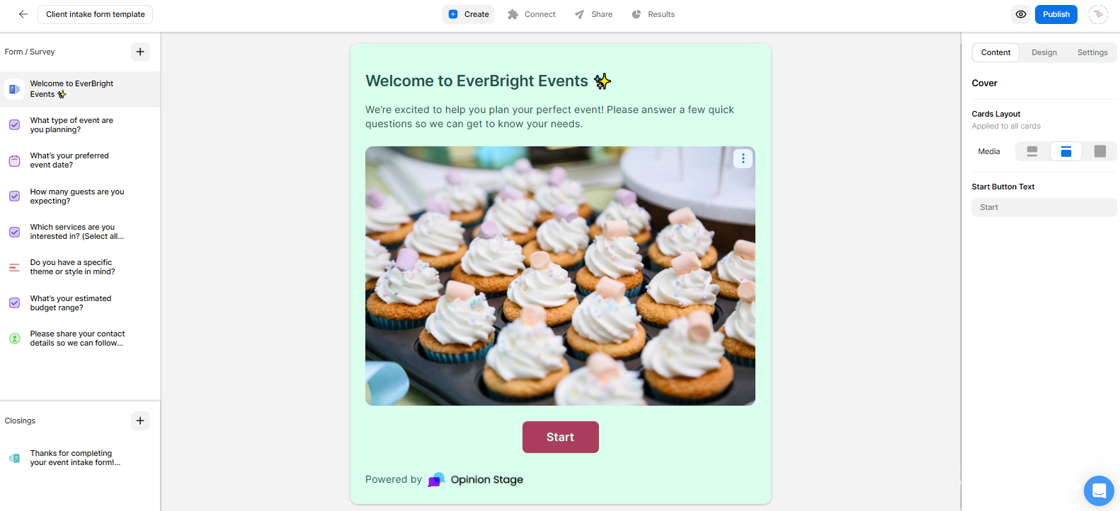 Opinion Stage Interactive Forms