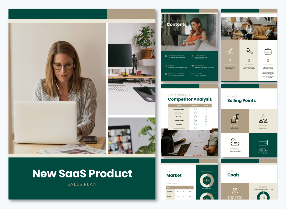 sales plan template - SaaS Product Sales Plan