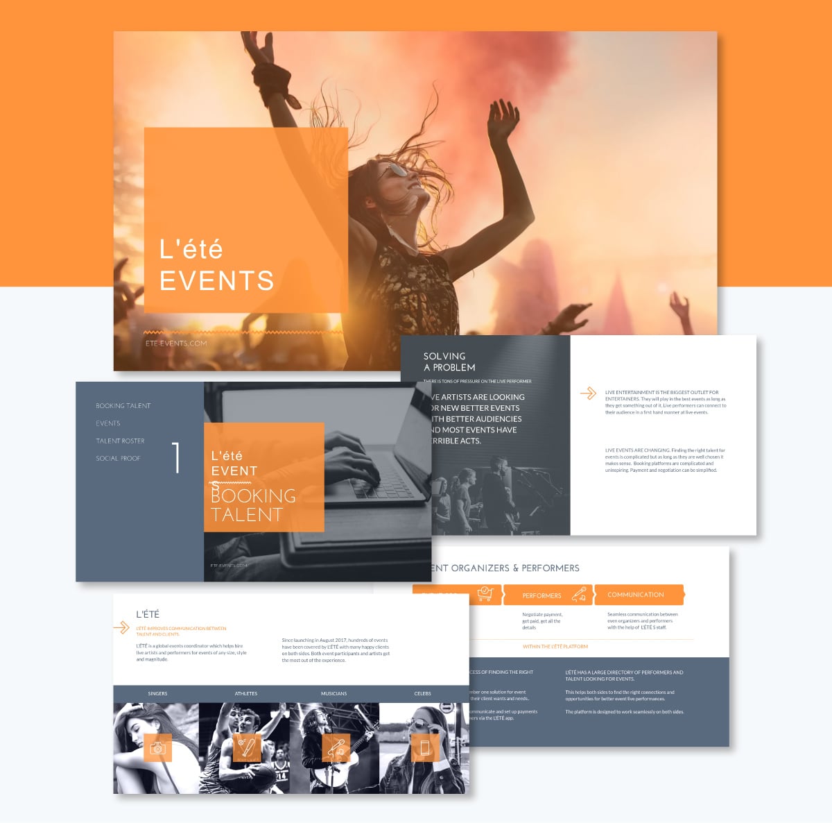 best pitch decks - Events pitch deck presentation