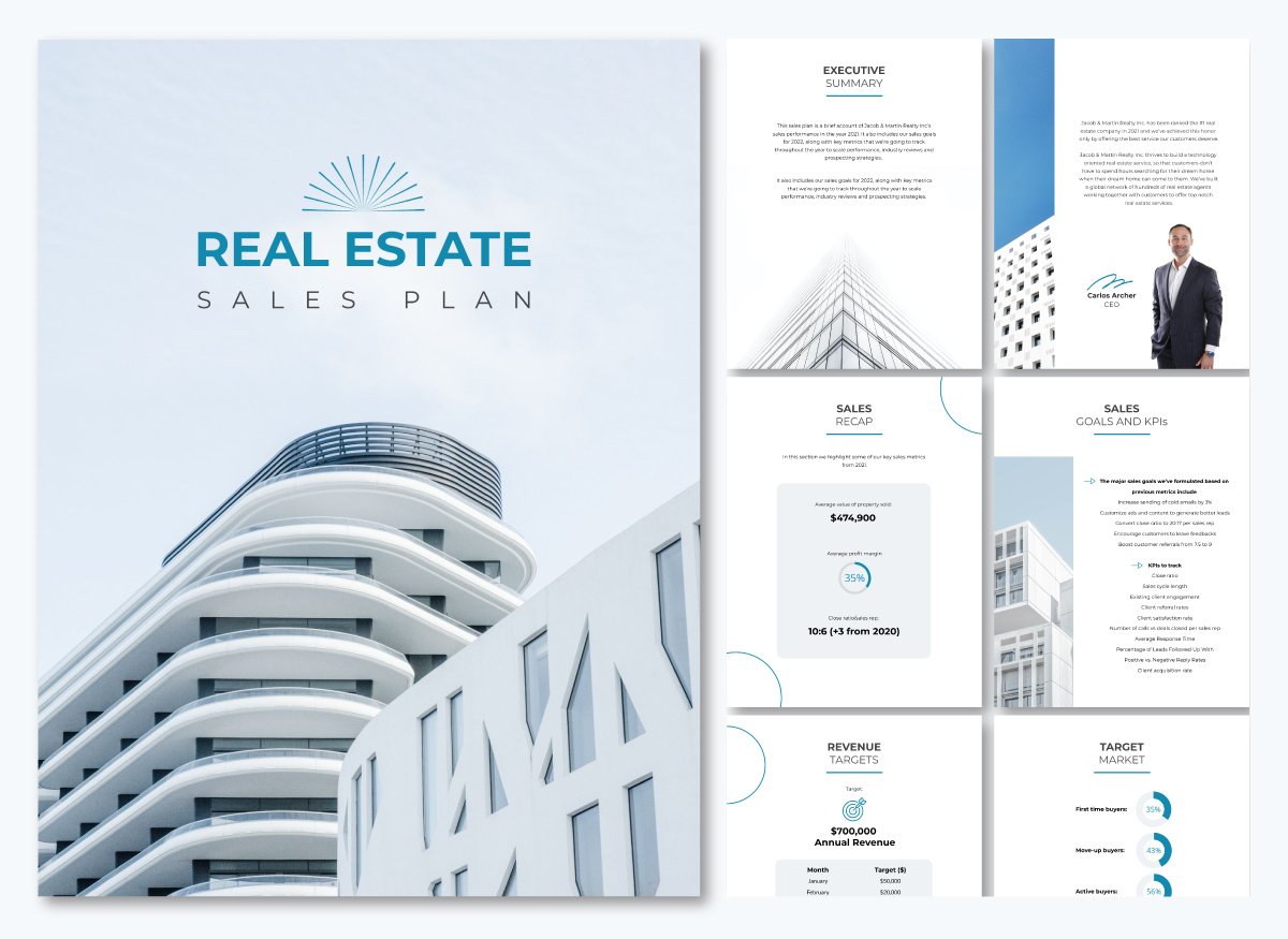 sales plan template - Real Estate Sales Plan