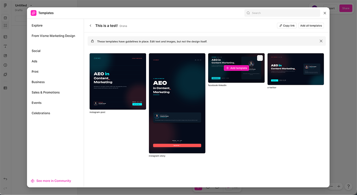 best AI graphic design tools - a design generated with Figma AI