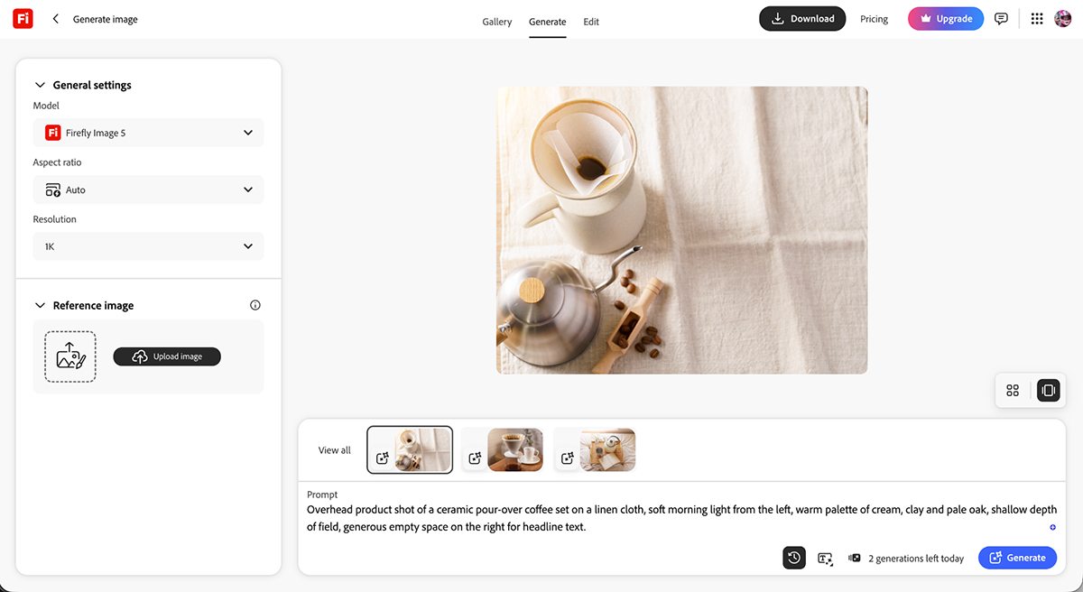best AI graphic design tools - a design generated with Adobe Firefly