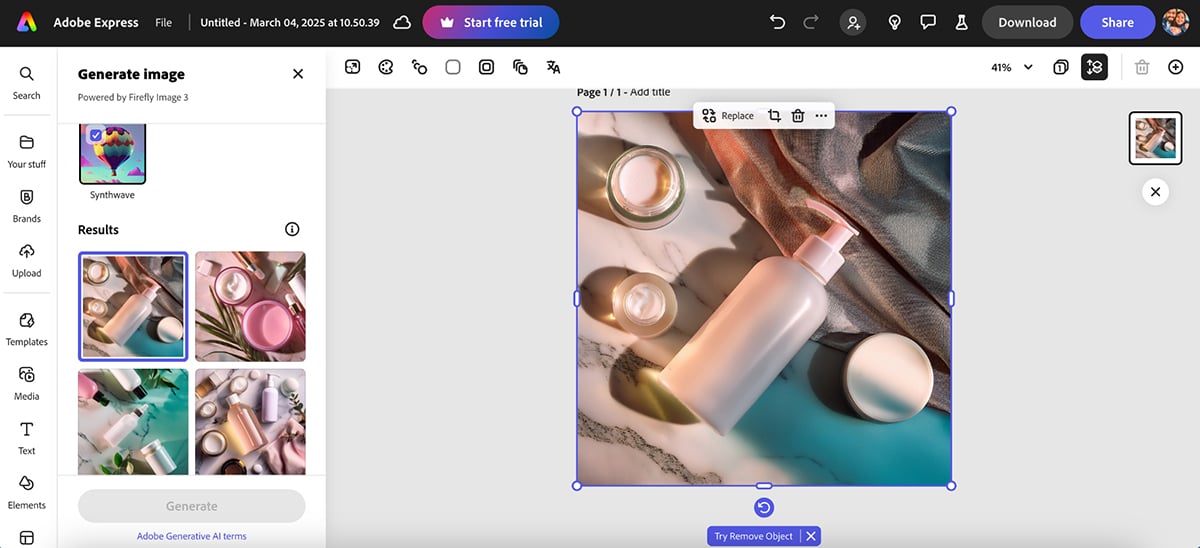 best AI graphic design tools - Adobe Express